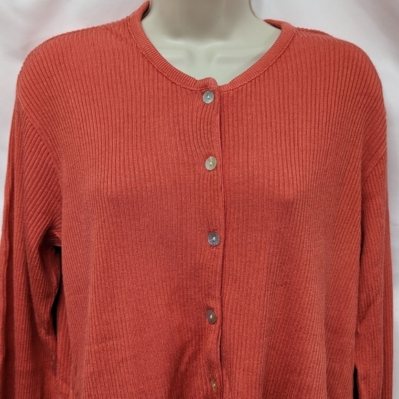 Pierre Cardin Vintage Ribbed Cardigan Sz L - Picture 3 of 12
